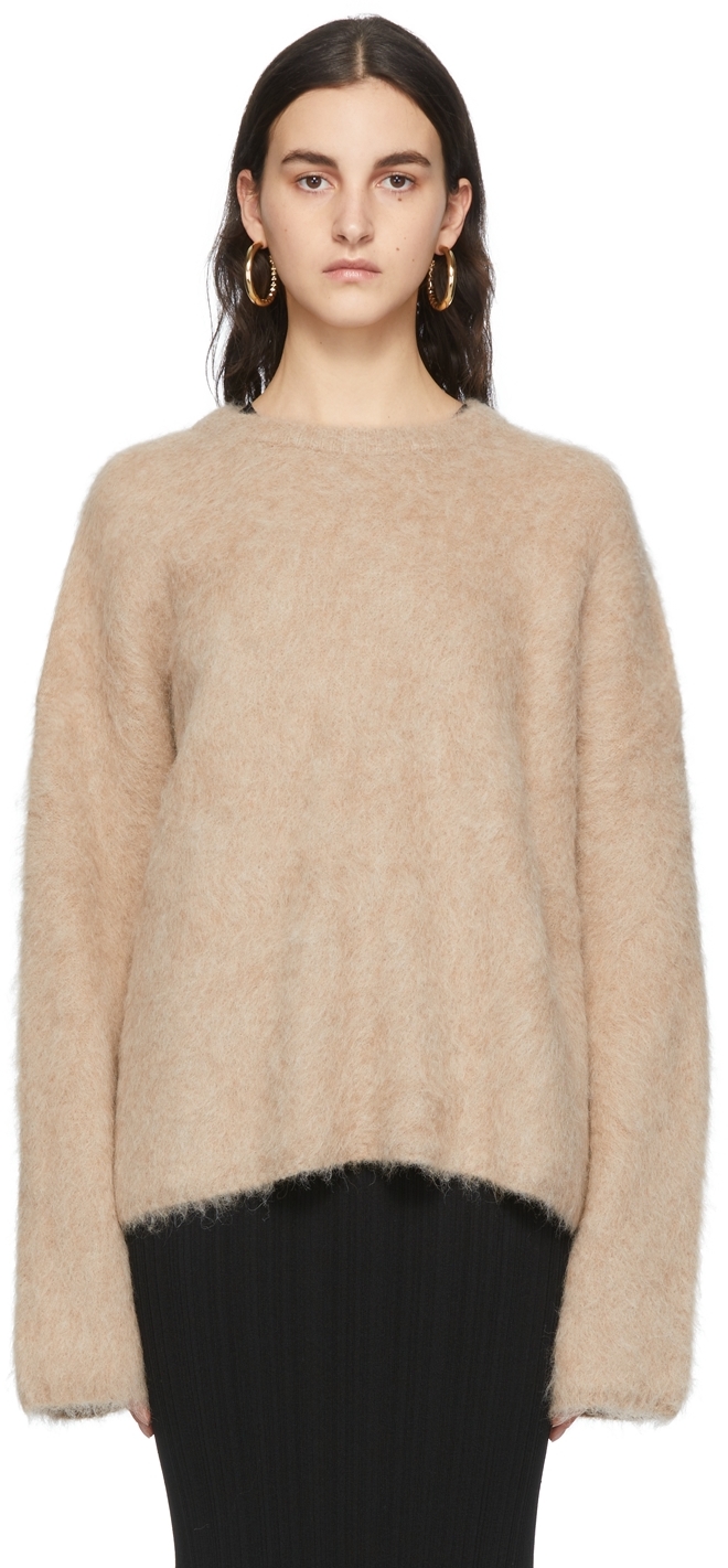 Totême Beige Alpaca Boxy Sweater | Smart Closet