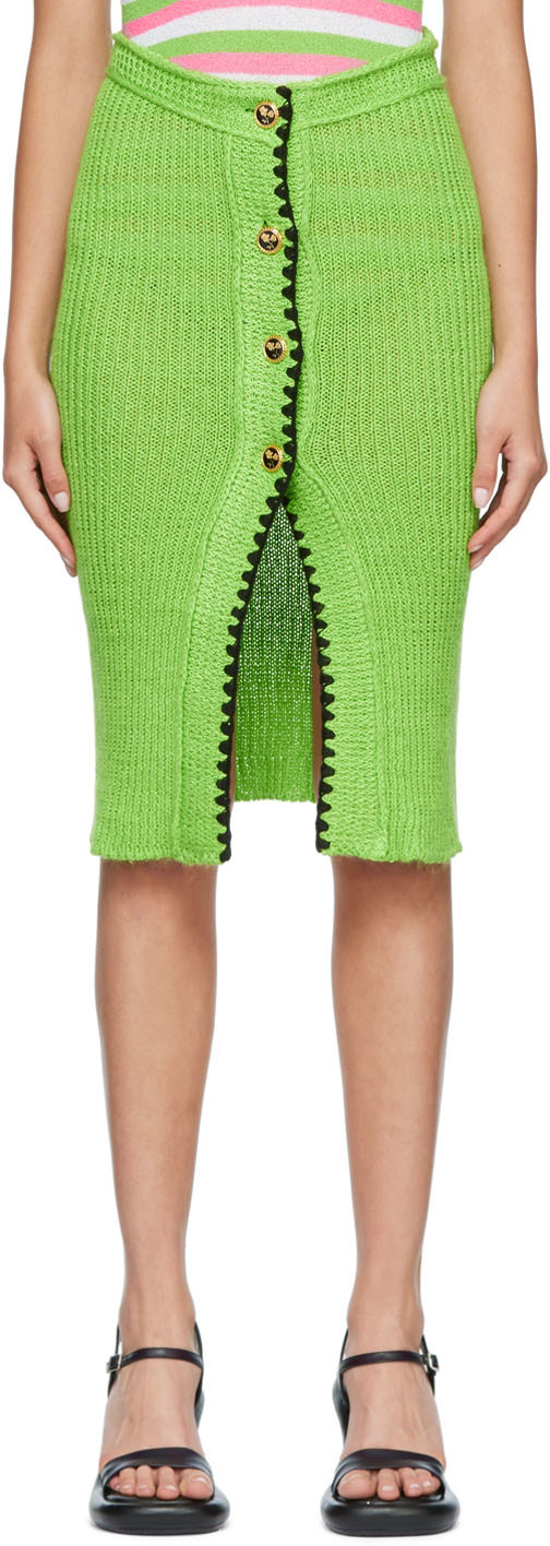 Cormio Green Laura Midi Skirt