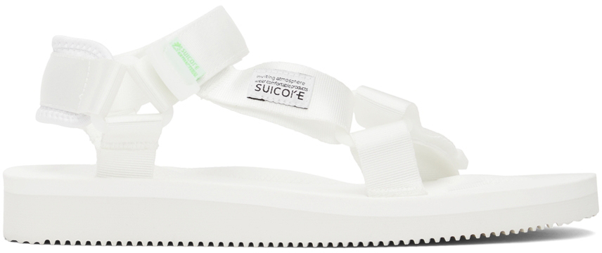 Suicoke White DEPA-Cab Sandals