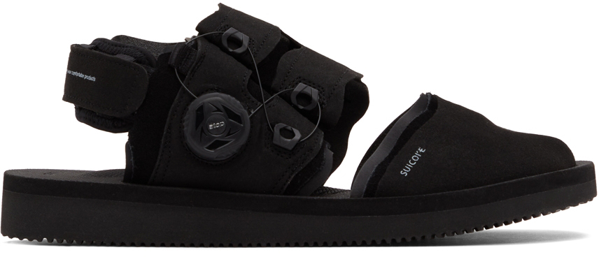 Suicoke Black HAKU-ab Sandals | Smart Closet