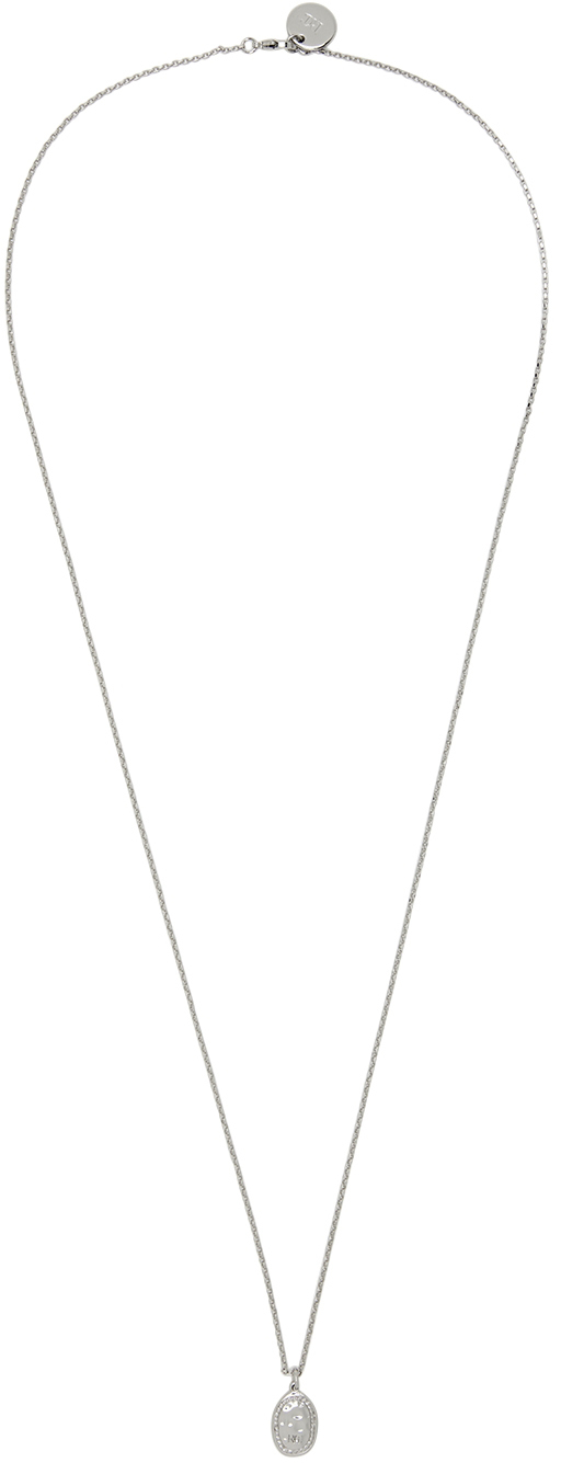 Recto Silver Mini Pendant Necklace