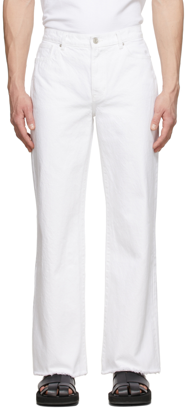 Recto White Flared Jeans
