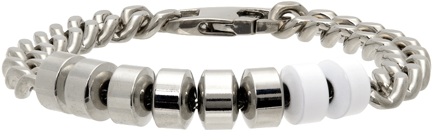 1017 ALYX 9SM Silver White Merge Candy Charm Bracelet