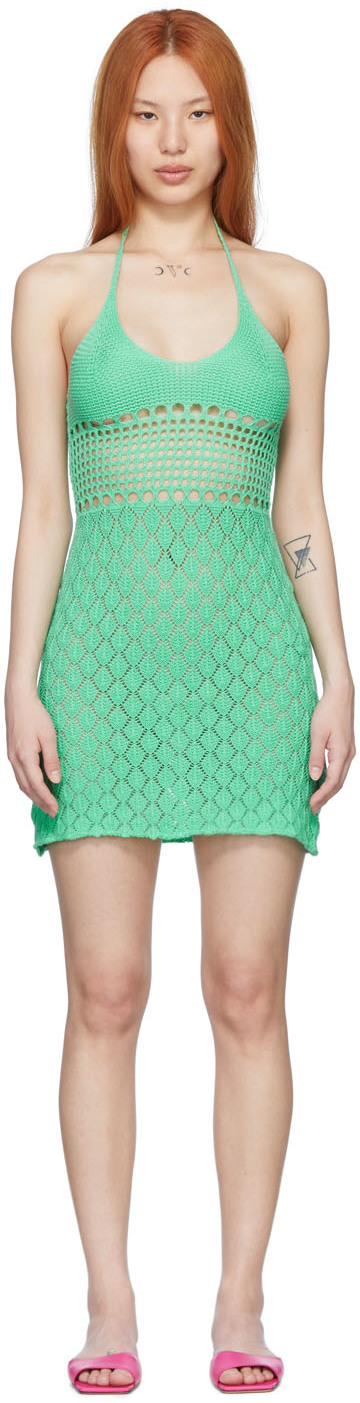 Gimaguas SSENSE Exclusive Green Mini Dress