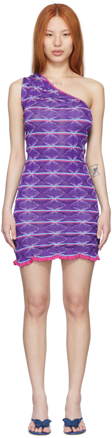 Gimaguas SSENSE Exclusive Purple Mini Dress