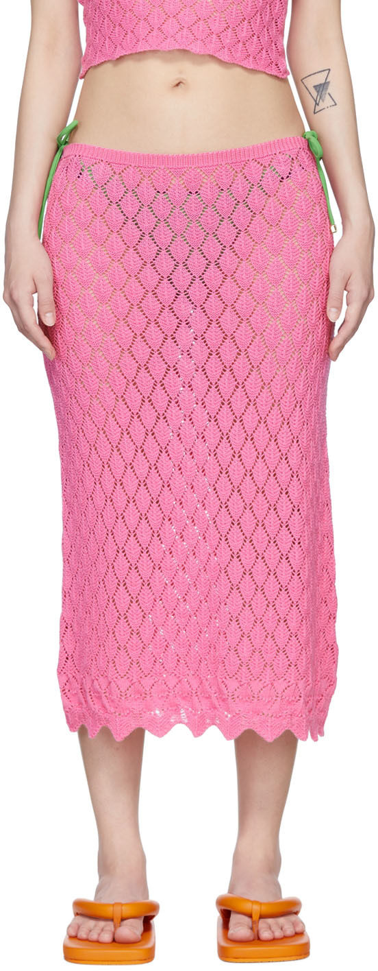 Gimaguas Pink Isola Midi Skirt