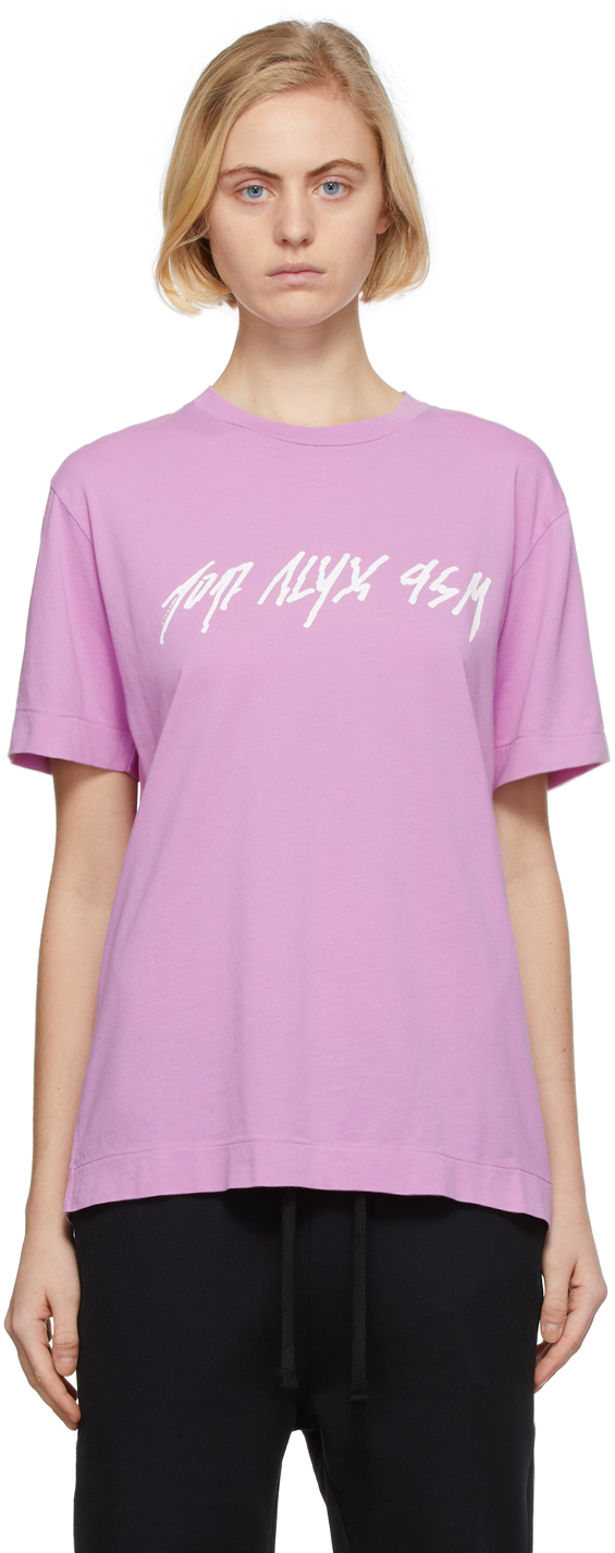 Femme Vêtements Tops T-shirts T-shirt En Coton Mélangé Rigénéré À Logo Coton 1017 ALYX 9SM en coloris Blanc 