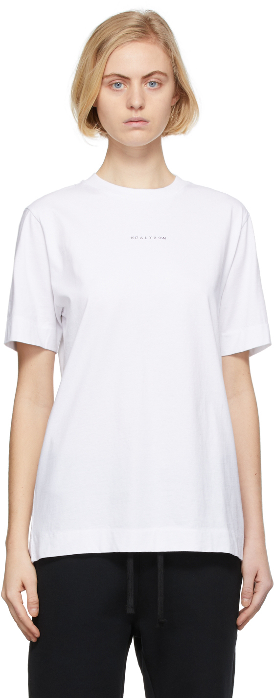 White Melt Circle Logo T-Shirt by 1017 ALYX 9SM on Sale
