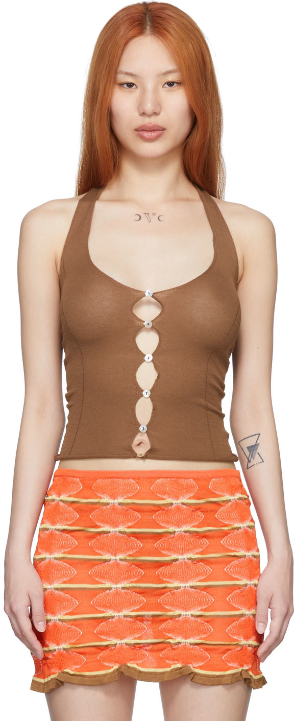 Brown Coco Tank Top