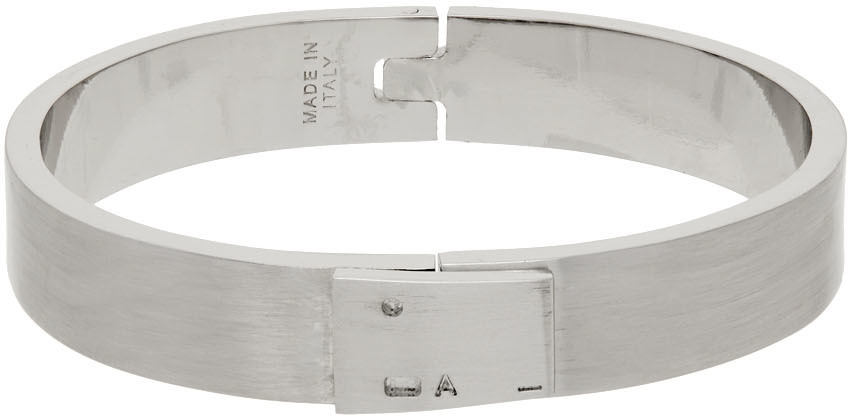 1017 ALYX 9SM Silver Lightercap Cuff Bracelet