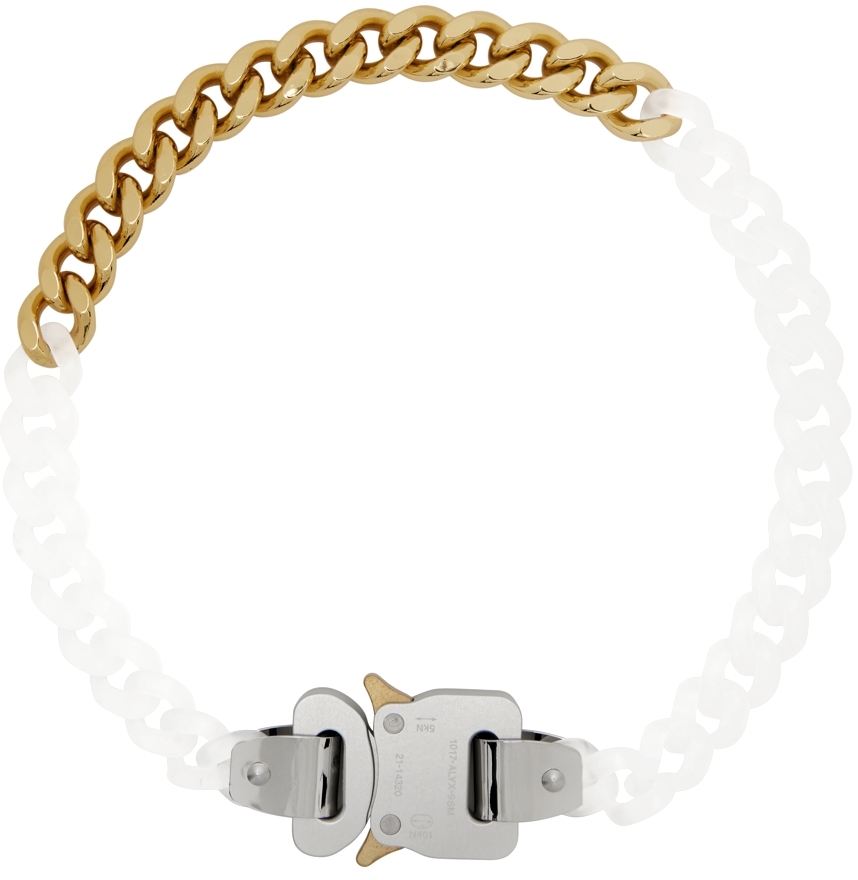 1017 ALYX 9SM Gold Transparent Chain Necklace