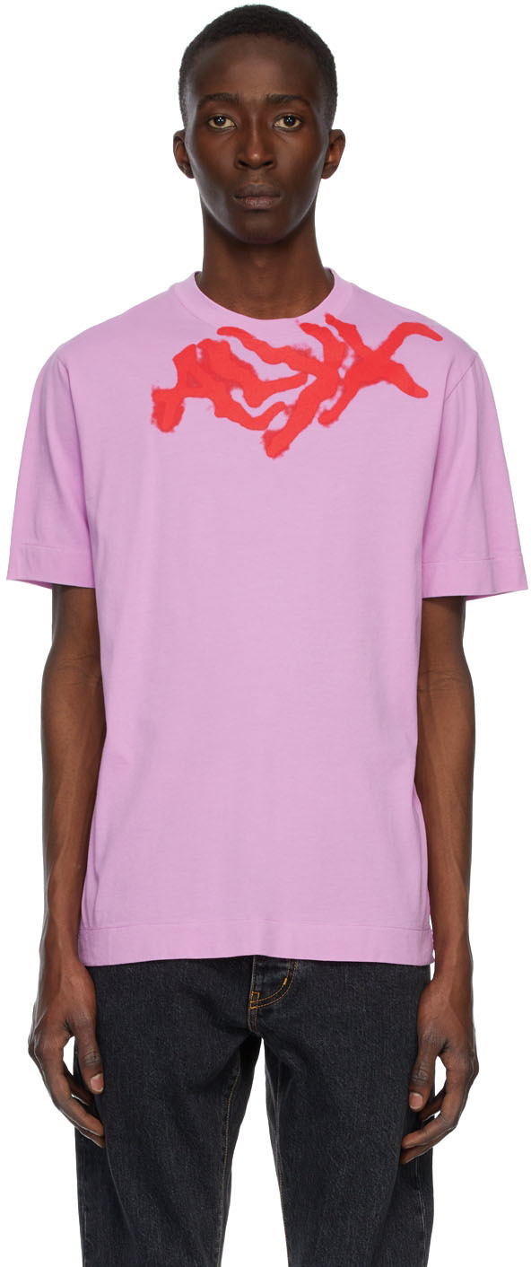 1017 ALYX 9SM Pink Spray Logo T Shirt