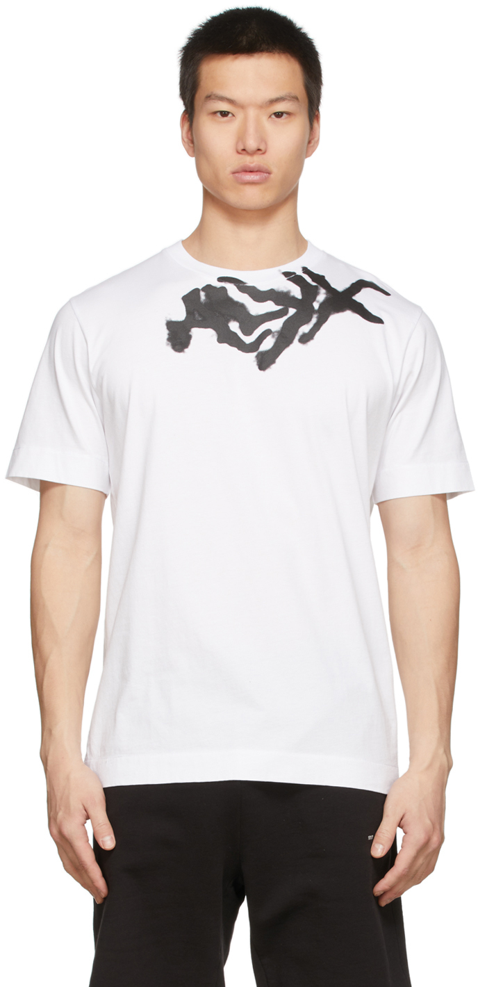 1017 ALYX 9SM SSENSE Exclusive White Spray Logo T Shirt