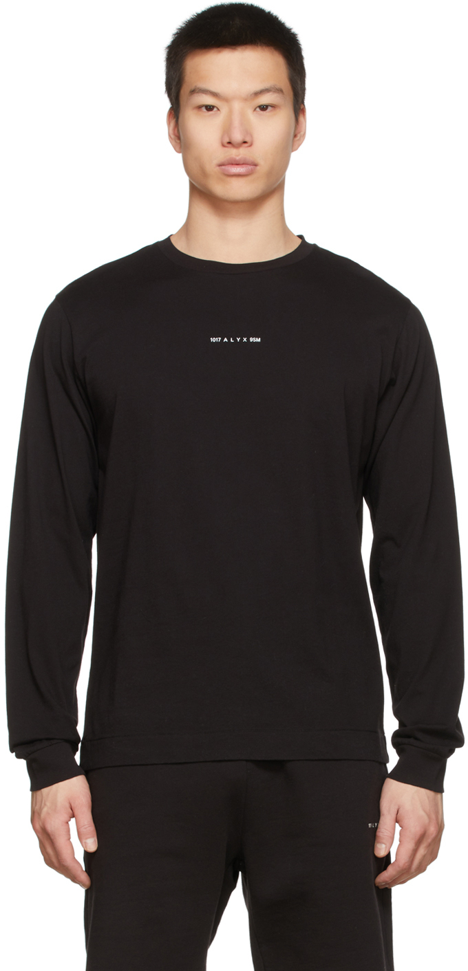 1017 ALYX 9SM Black Collection Logo Long Sleeve T Shirt