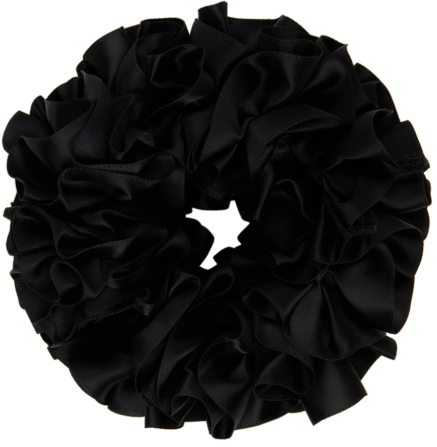 Maryam Nassir Zadeh Black Carnation Scrunchie In 263 Black
