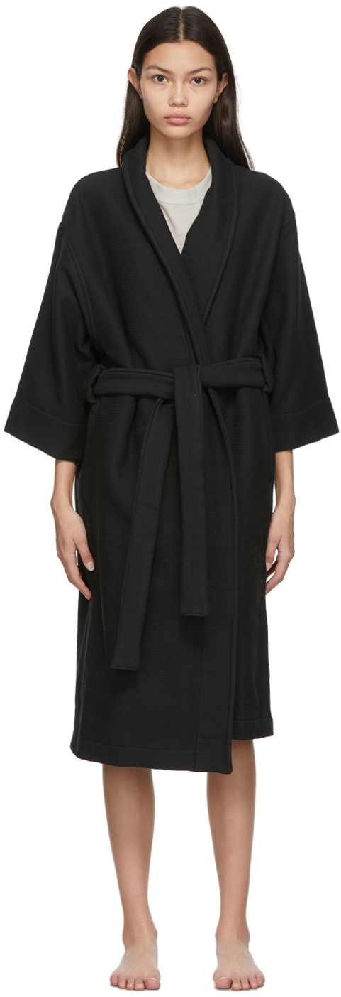 Fear of God Black Three-Quarter Sleeve Robe