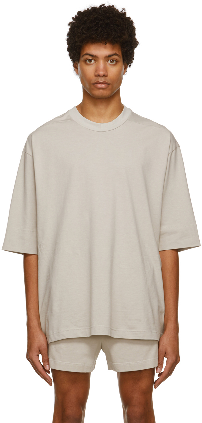Fear Of God: Beige 3/4 Sleeve T-Shirt SSENSE
