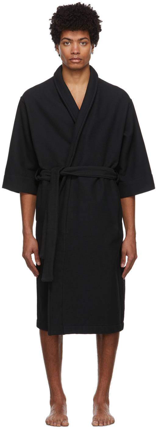 Fear of God Black Three-Quarter Sleeve Robe