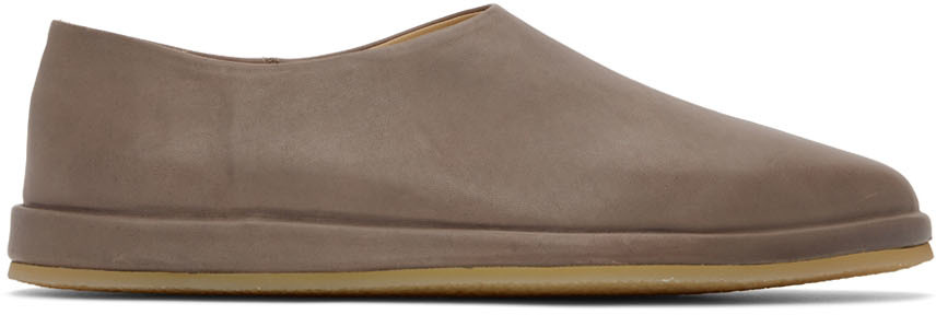 SSENSE Exclusive Taupe 'The Mule' Loafers by Fear of God on Sale