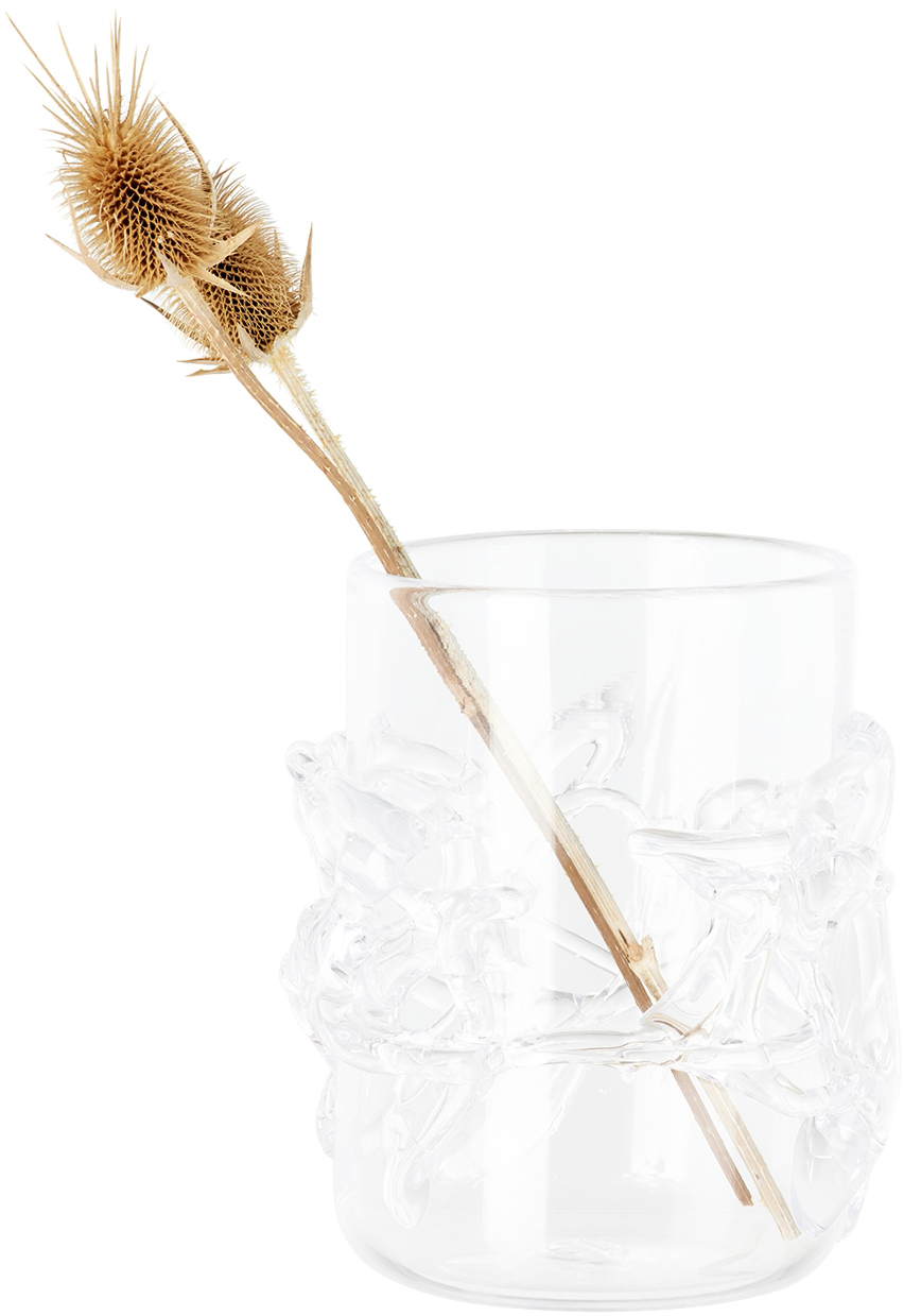 Niko June Ivy Vase In Clear