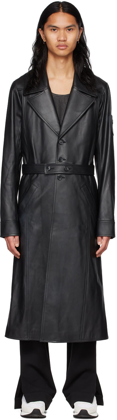 Leather Trench Coat SSENSE Men Clothing Coats Trench Coats 