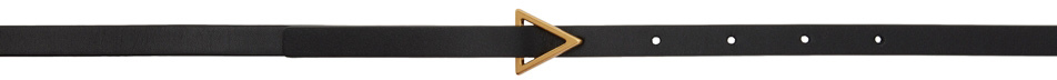 Bottega Veneta Black Small Triangle Belt