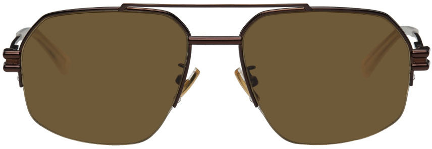 Bottega Veneta Brown Bond Sunglasses