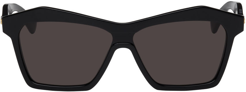 Bottega Veneta Black New Entry Geometrics Sunglasses