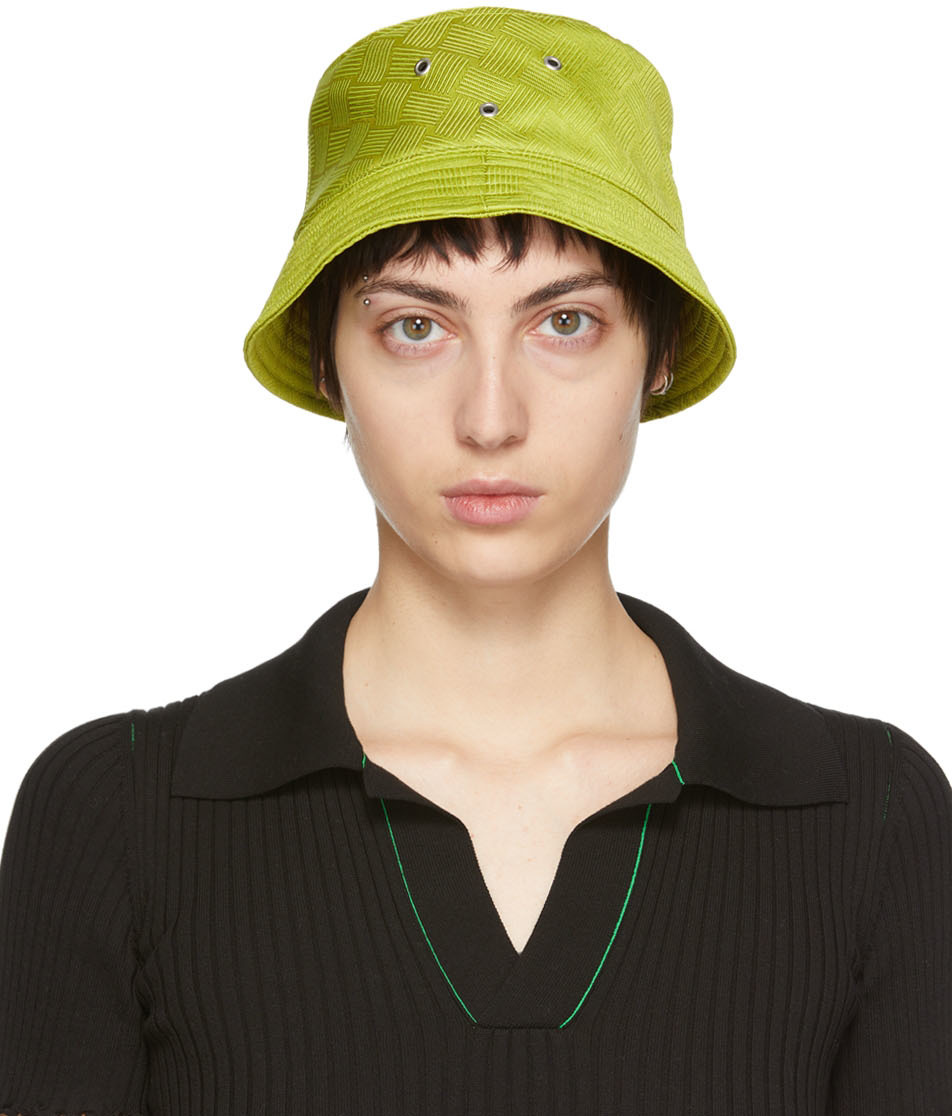 Yellow Intreccio Jacquard Bucket Hat