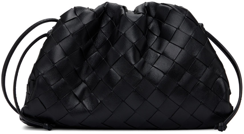Bottega Veneta The Mini Pouch Intrecciato bag in black