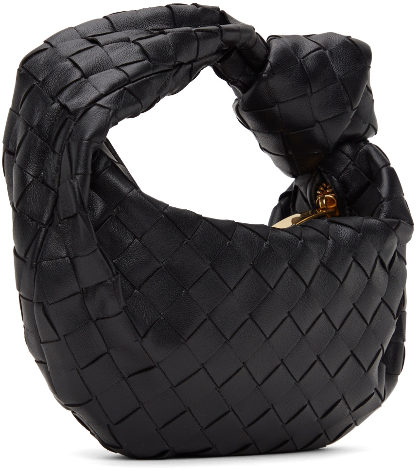 Bottega Veneta Teen Jodie Intrecciato Leather Hobo In Fire Nero