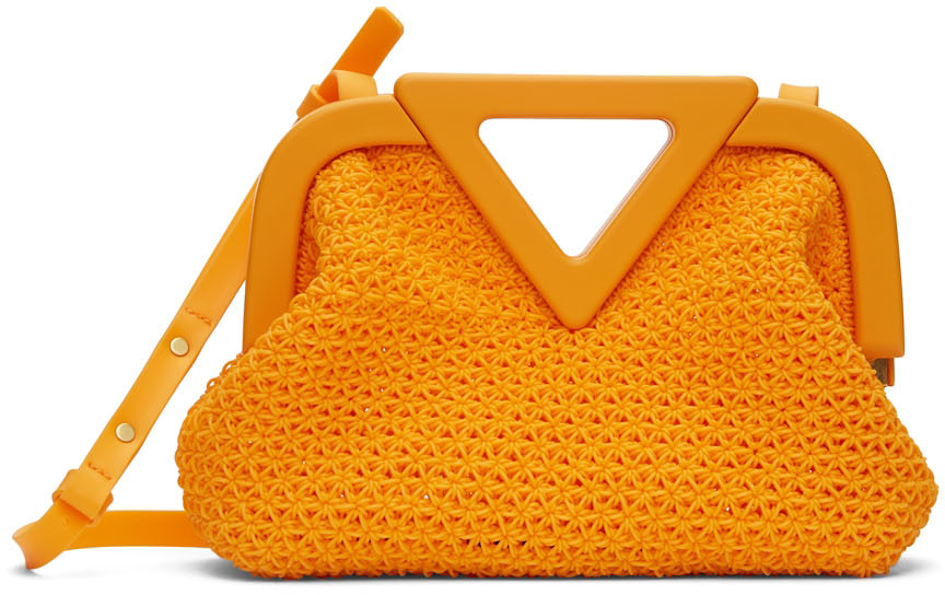 Orange Point Top Handle Bag