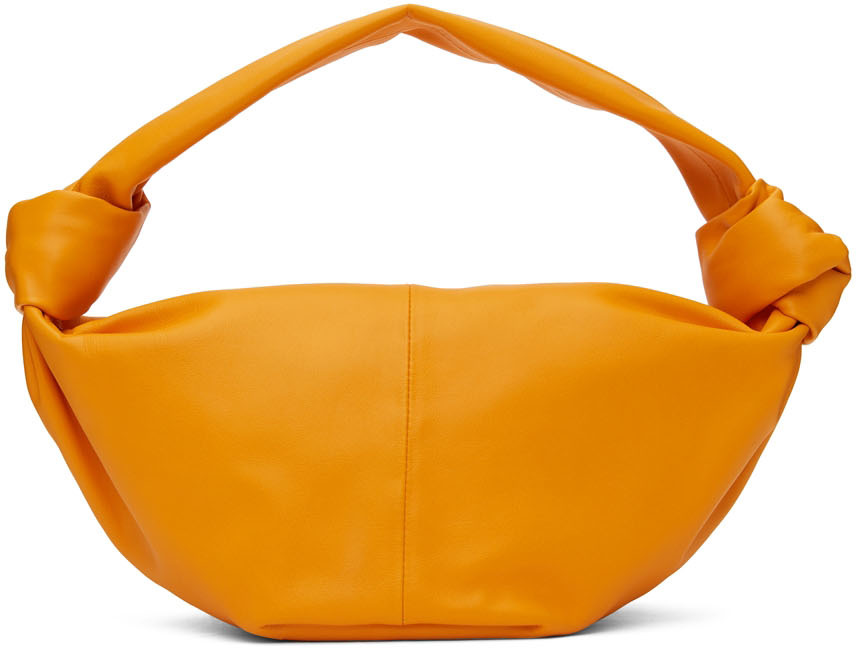Bottega Veneta Small Point Top Handle Bag in Tangerine