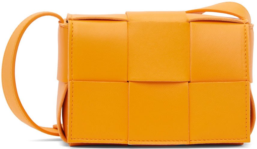 Bottega Veneta Orange Mini Cassette Bag