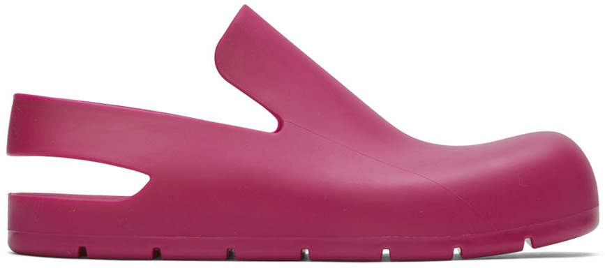 Bottega Veneta Pink Puddle Loafers In 5148 Hollyhock