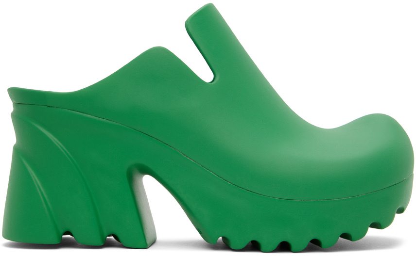 Bottega Veneta Green Flash Heels
