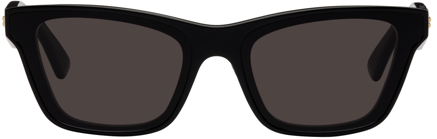 Bottega Veneta: Black Inset Sunglasses | SSENSE