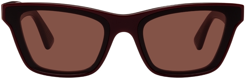 Bottega Veneta Burgundy Inset Sunglasses