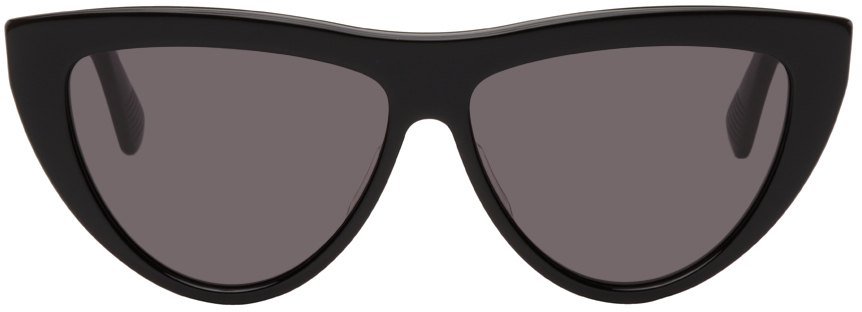 Bottega Veneta Black Acetate Cat-Eye Sunglasses