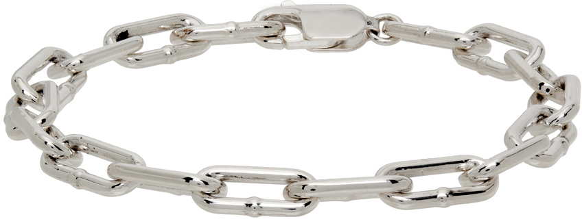 Bottega Veneta Silver Chain Bracelet