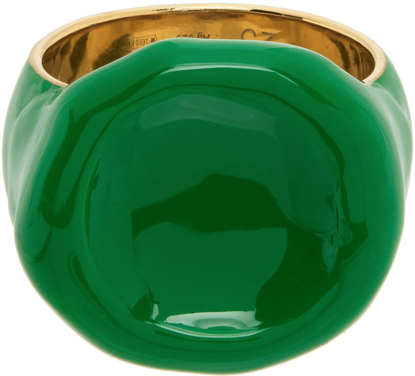 Green & Gold Seal Ring