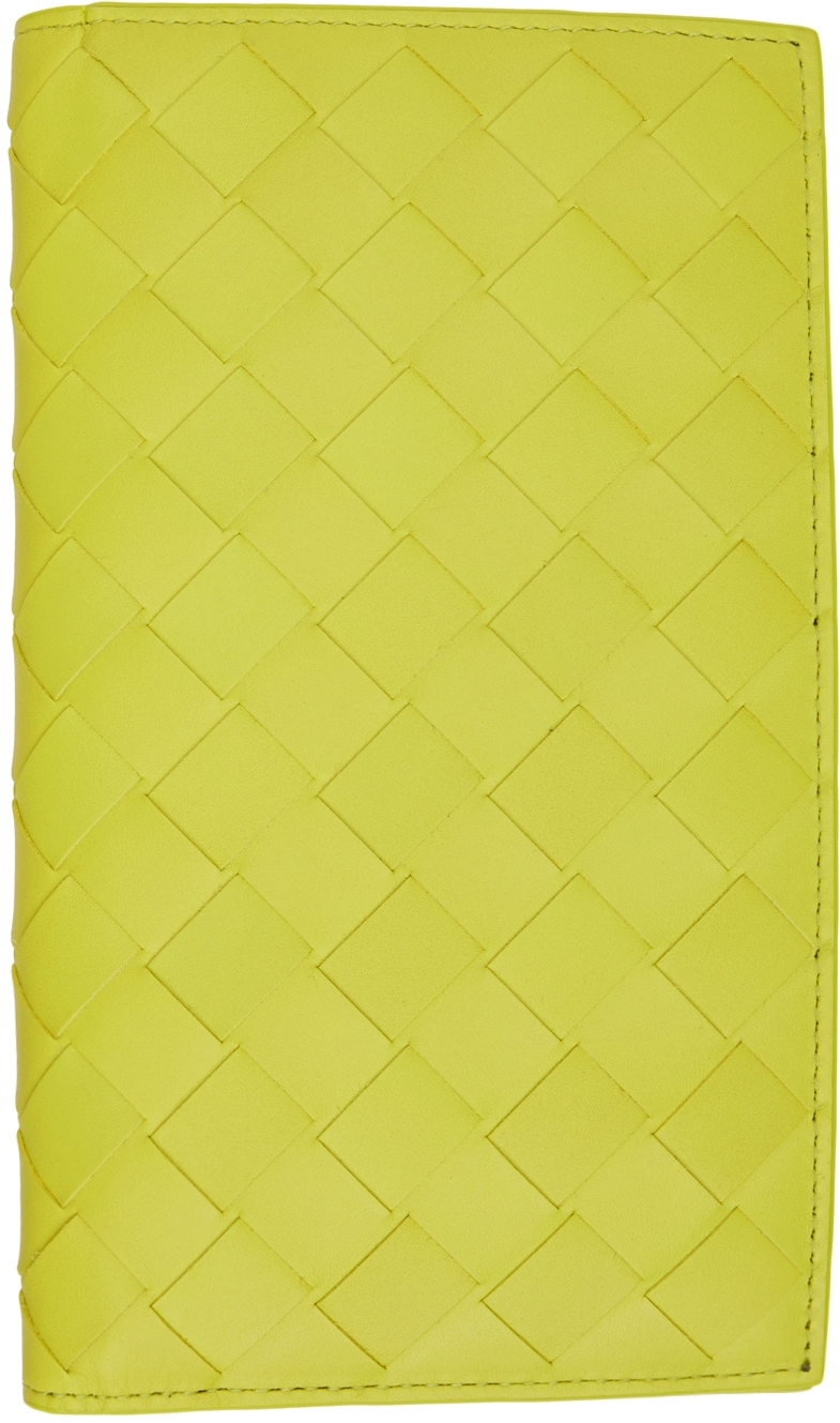 Bottega Veneta Yellow Detachable Pocket Long Wallet