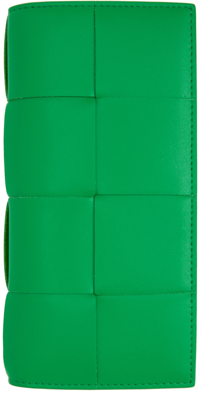 Bottega Veneta Green Slim Long Wallet