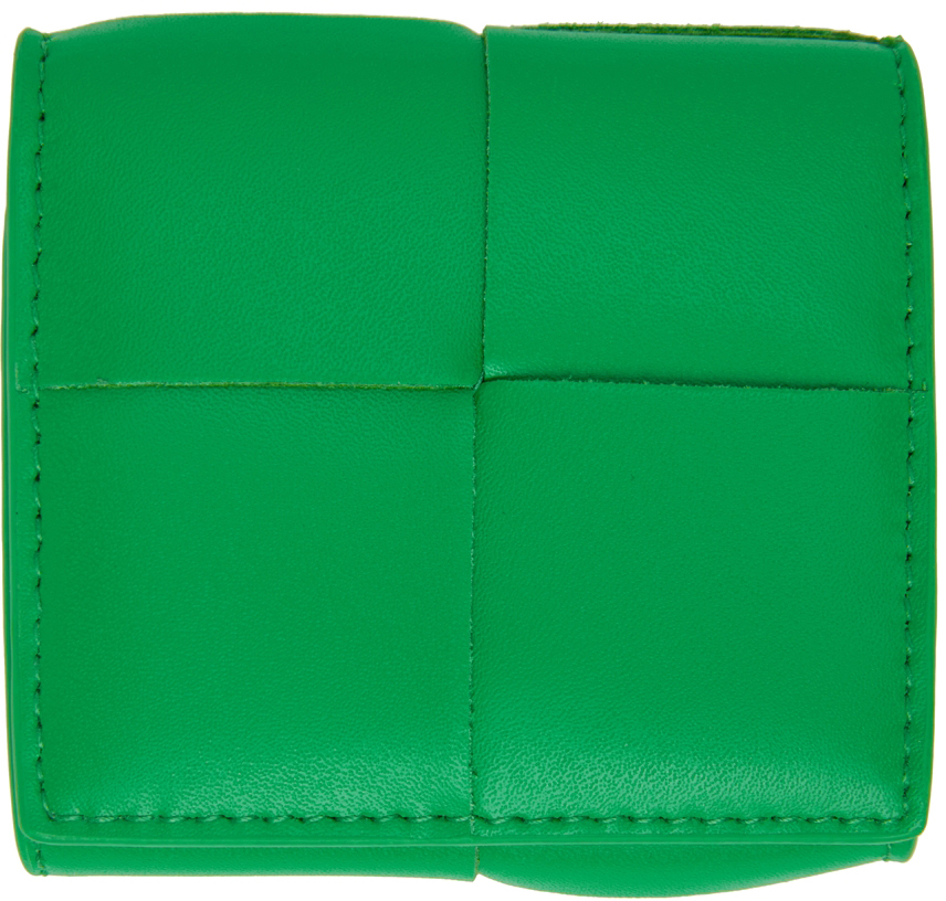 Bottega Veneta Green Folded Coin Pouch