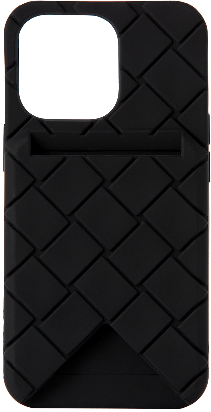 Bottega Veneta Black Card Slot iPhone 13 Pro Case