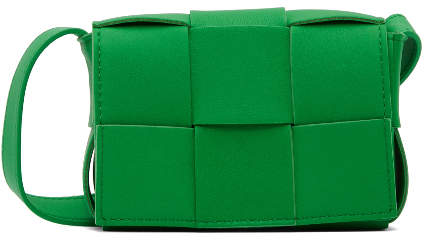Bottega Veneta Cassette Shoulder Bag Green White – Now You Glow