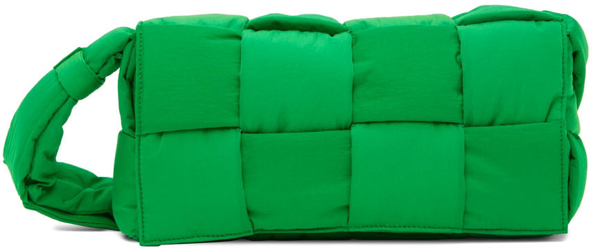Bottega Veneta: Green Padded Tech Cassette Bag