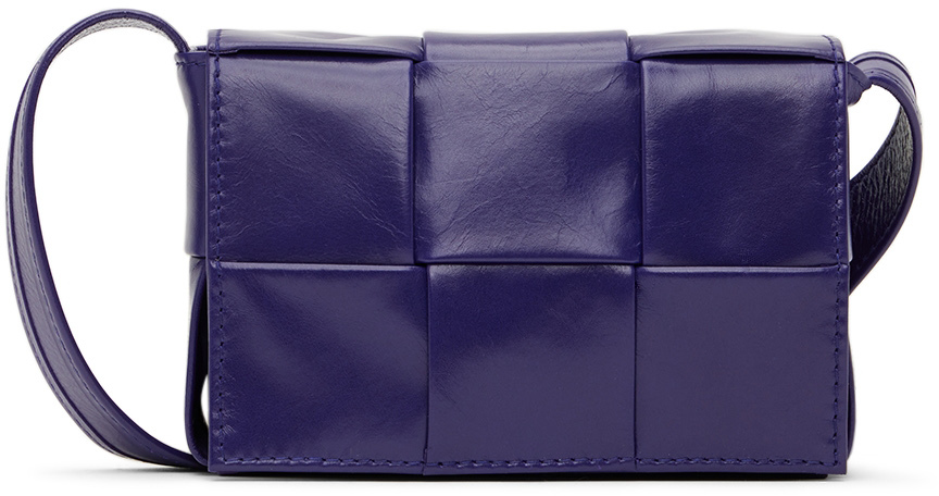 Bottega Veneta: Purple Mini Cassette Bag