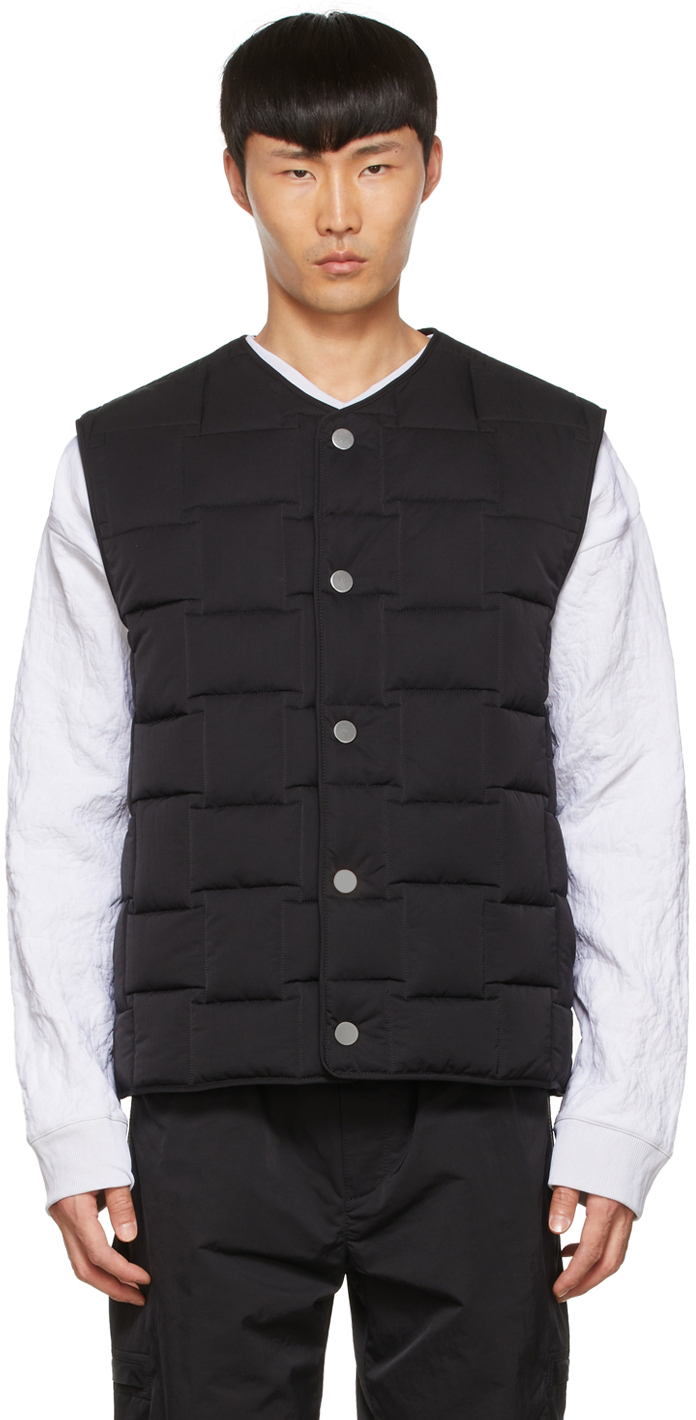 BOTTEGA VENETA BLACK GILET VEST