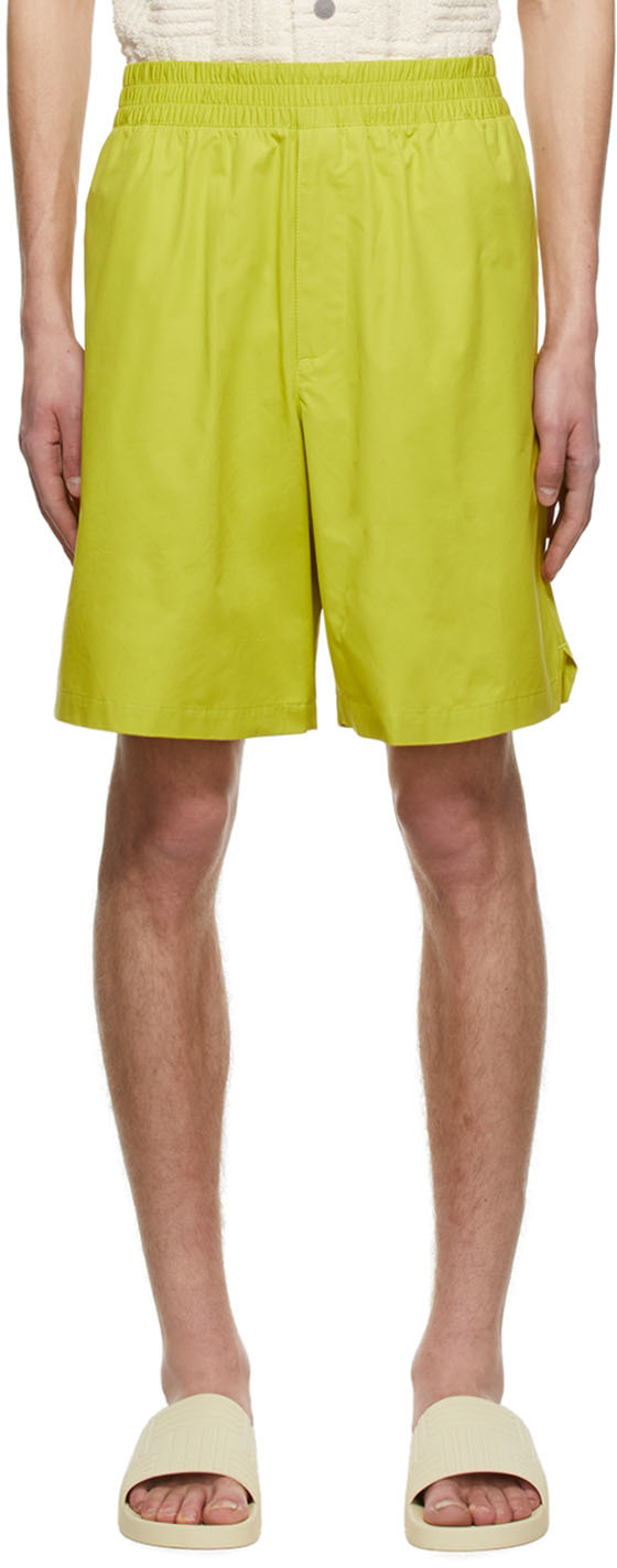 Bottega Veneta Green Organic Cotton Shorts